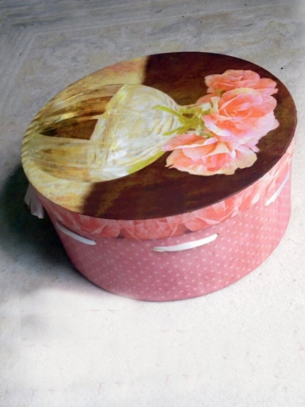 Unique Straw Hat is Upcycled OOAK, Hobo Chic Bohemian Poverty Core + HAT BOX - Picture 4 of 9